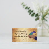 財政のカウンセラーの名刺 名刺 (スタンド正面)