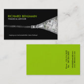 財政のコンサルタントの名刺 名刺 (正面/裏面)