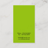 財政のコンサルタントの名刺 名刺 (裏面)