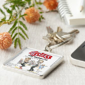 財政の崖 終わり ギフト カード & Tシャツ ジョーク キーホルダー (側面)