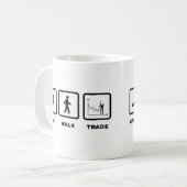 財政の貿易業者 コーヒーマグカップ (正面左)