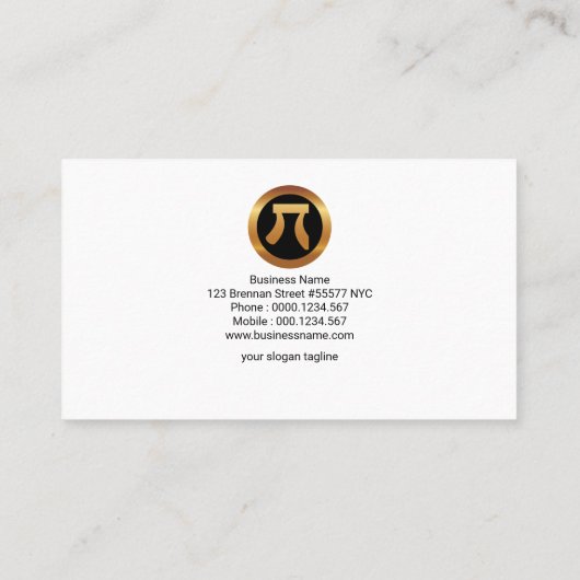 財政の顧問流れる青緑色数名刺 名刺 (裏面)