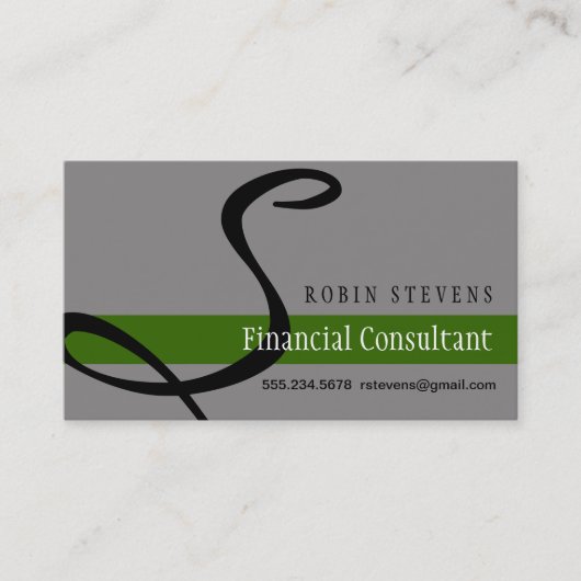 財政のConsulant 名刺 (正面)