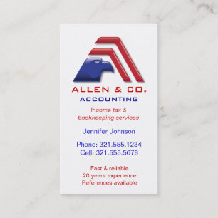 財政のServices_Accountingの簿記 名刺