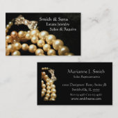 財産のヴィンテージのジュエリーの名刺 名刺 (正面/裏面)