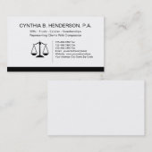 財産の弁護士の名刺 名刺 (正面/裏面)