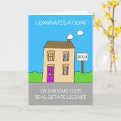 財産取得実在おめでとう カード (黄色い花)