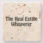 財産実在の泡立て ストーンコースター (正面)