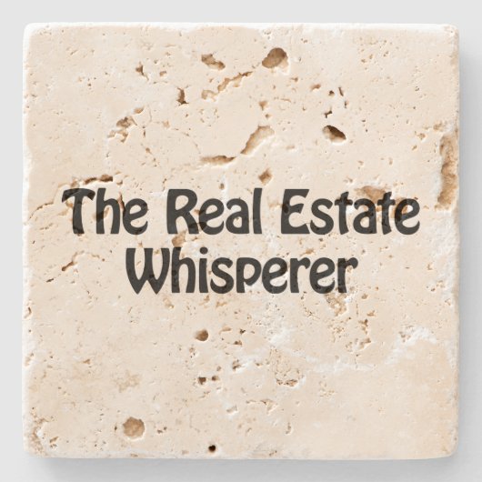 財産実在の泡立て ストーンコースター (正面)