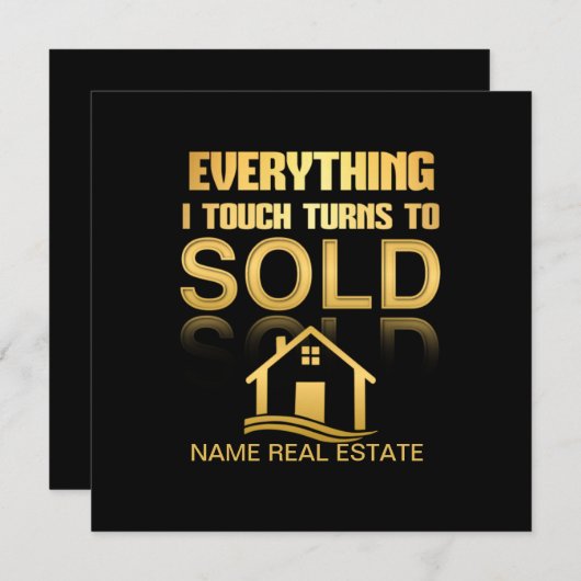 財産実在は全て売却に回る 招待状 (正面/裏面)