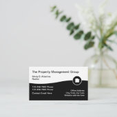財産実在プロフェッショナル財産管理 名刺 (スタンド正面)