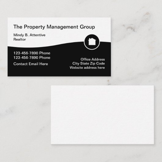 財産実在プロフェッショナル財産管理 名刺 (正面/裏面)