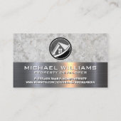 財産実在地 |金属コンクリート 名刺 (裏面)