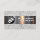 財産実在地 |金属コンクリート 名刺 (正面)