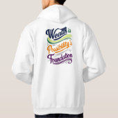 財貨は可能性のTシャツ パーカ (裏面)