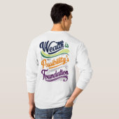 財貨は可能性のTシャツ Tシャツ (裏面フル)