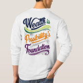 財貨は可能性のTシャツ Tシャツ (裏面)