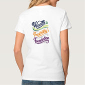 財貨は可能性のTシャツ Tシャツ (裏面)