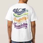 財貨は可能性のTシャツ Tシャツ (裏面)