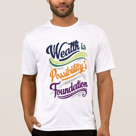 財貨は可能性のTシャツ Tシャツ (正面)