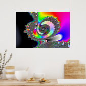 貢献度 – フラクタルポスター ポスター (キッチン)