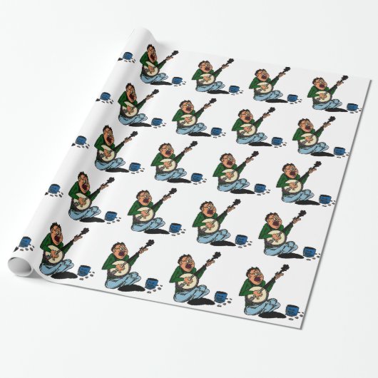 貧しいバンジョーのピッカー ラッピングペーパー (アンロールド)