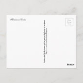 貧しい人々に扱いにくあってはならない ポストカード (裏面)