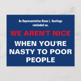 貧しい人々に扱いにくあってはならない ポストカード