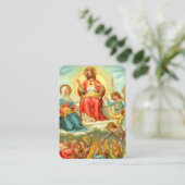 貧しい魂のための煉獄祈りの言葉カトリック宗教 名刺 (スタンド正面)