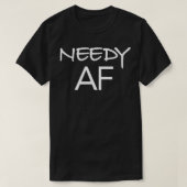 貧しいAFギフトおもしろいー Tシャツ (デザイン正面)