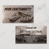 貧しおもしろいい職人の爪、 ネイル職人 名刺 (正面/裏面)