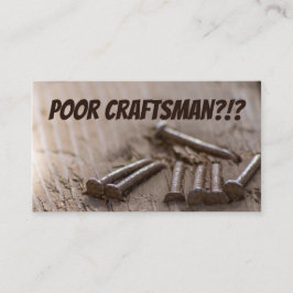 貧しおもしろいい職人の爪、 ネイル職人 名刺