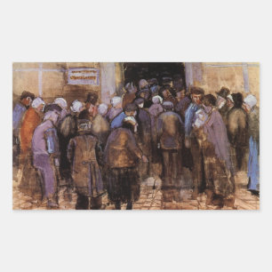 『貧しき人々と金』(빈しき人々ときん、仏: Les Pauvres et l'Argent)by ヴ 長方形シール