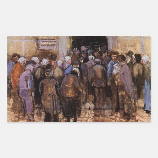 『貧しき人々と金』（빈しき人々ときん、仏: Les Pauvres et l'Argent）by ヴ 長方形シール (正面)
