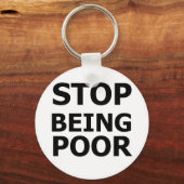 貧ストップしい キーホルダー (正面)