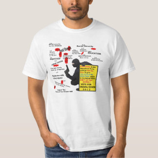貧乏人が豊富なTシャツに与えるRomney Rob Tシャツ
