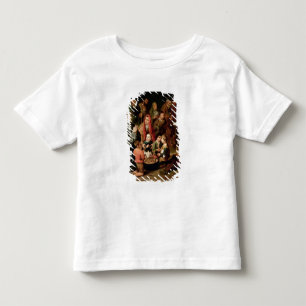 貧乏人に食糧を与えているAlcalaのSt.ディエゴ トドラーTシャツ