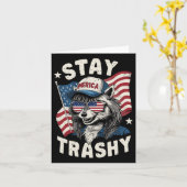 貧乏人のパーティー衣装レッズネック ラクーン ステイ トラッシュ カード (黄色い花)