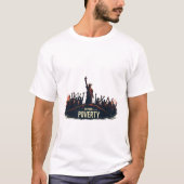 貧困からの脱却 Tシャツ (正面)