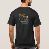 貧困のために戦うプリモ・チャパン» Tシャツ (裏面)