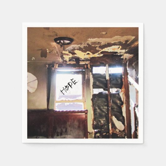 貧困の時代 スタンダードカクテルナプキン (正面)