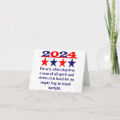 貧困は多くの場合、男性を奪う – 政治引用文 カード (正面)