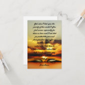 貧困フラットグリーティングカードのための毎日の祈りの言葉 カード (正面/裏面インサイチュ)