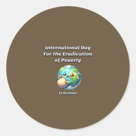 貧困国際的撲滅日。 ラウンドシール