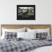 貧困：感動的引用文1 キャンバスプリント (インサイチュ (寝室))