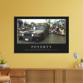 貧困：感動的引用文1 キャンバスプリント (インサイチュ (リビング))