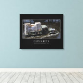 貧困：感動的引用文2 キャンバスプリント (インサイチュ (ウッドフロア))