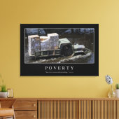 貧困：感動的引用文2 キャンバスプリント (インサイチュ (リビング))