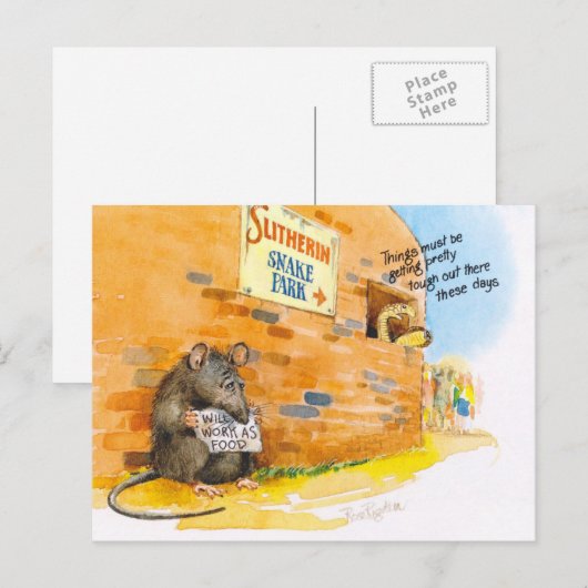 貧弱なネズミ ポストカード (正面/裏面)