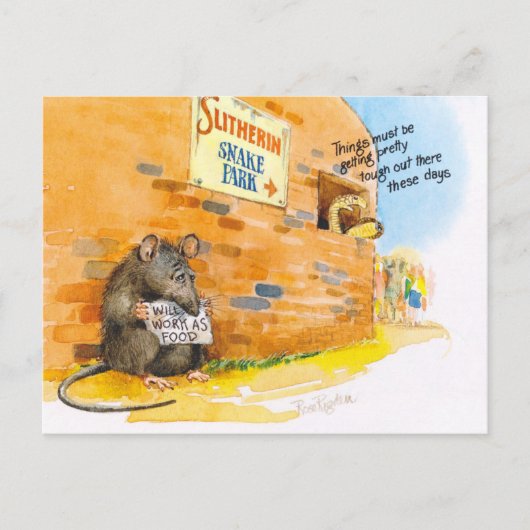 貧弱なネズミ ポストカード (正面)